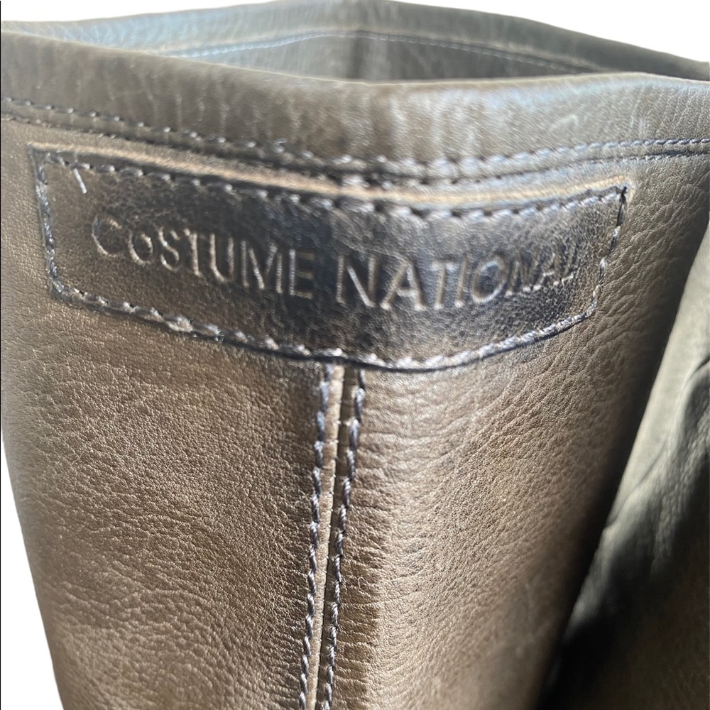 COSTUME NATIONAL Brown Leather Riding Boots - Picture 10 of 16